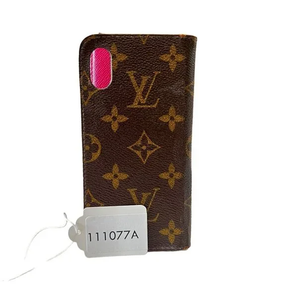 Authentic Louis Vuitton Cell Phone Case Brown Monogram Used LV​​ - Picture 2 of 10